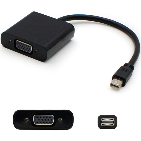 AddOn 8in Mini-DisplayPort Male to VGA Female Black Adapter Cable with Support for Intel Thunderbolt?