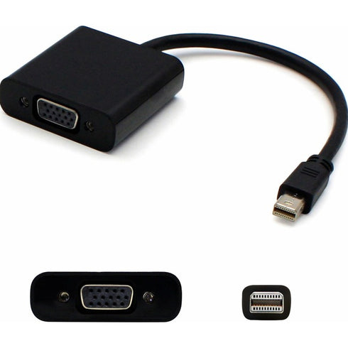AddOn 8in Mini-DisplayPort Male to VGA Female Black Adapter Cable with Support for Intel Thunderbolt?