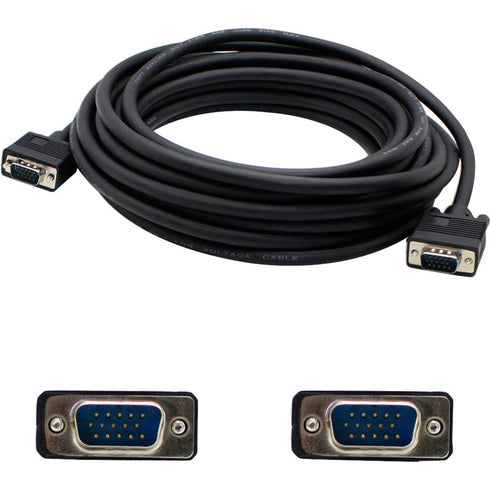 AddOn 5-Pack of 50ft VGA Male to Male Black Cables