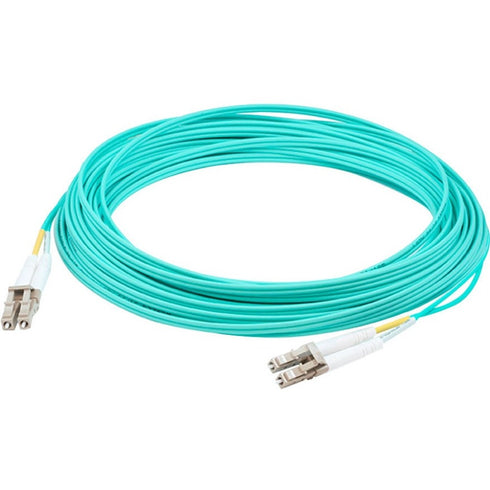 AddOn 2m LC (Male) to LC (Male) Aqua OM4 Duplex Fiber OFNR (Riser-Rated) Patch Cable
