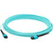 AddOn 1m MPO (Female) to MPO (Female) 12-strand Aqua OM4 Crossover Fiber OFNR (Riser-Rated) Patch Cable