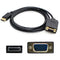 AddOn 5-Pack of 8in DVI-D Male to HDMI Female Black Adapter Cables