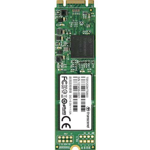 Transcend MTS800 512 GB Solid State Drive - SATA (SATA-600) - Internal - M.2