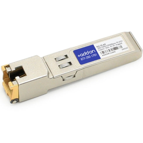 AddOn Cisco GLC-TE Compatible TAA Compliant 10-100-1000Base-TX SFP Transceiver (Copper, 100m, RJ-45, Rugged)