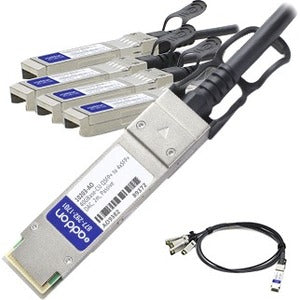 AddOn Extreme Networks 10203 Compatible TAA Compliant 40GBase-CU QSFP+ to 4xSFP+ Direct Attach Cable (Passive Twinax, 2m)