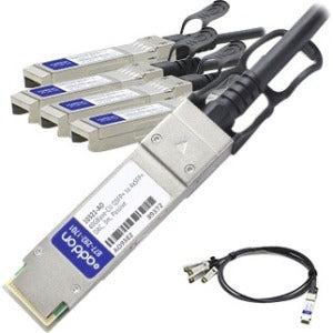 AddOn Extreme Networks 10321 Compatible TAA Compliant 40GBase-CU QSFP+ to 4xSFP+ Direct Attach Cable (Passive Twinax, 3m)