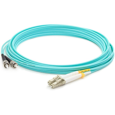 AddOn 3m LC (Male) to ST (Male) Aqua OM3 Duplex Fiber OFNR (Riser-Rated) Patch Cable