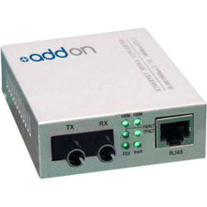AddOn 10-100Base-TX(RJ-45) to 100Base-FX(ST) MMF 1310nm 2km Media Converter