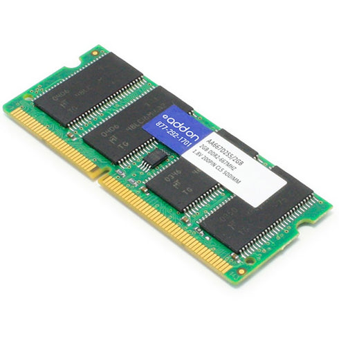 AddOn AA667D2S5-2GB x1 JEDEC Standard 2GB DDR2-667MHz Unbuffered Dual Rank 1.8V 200-pin CL5 SODIMM