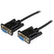 StarTech.com 1m Black DB9 RS232 Serial Null Modem Cable F-F