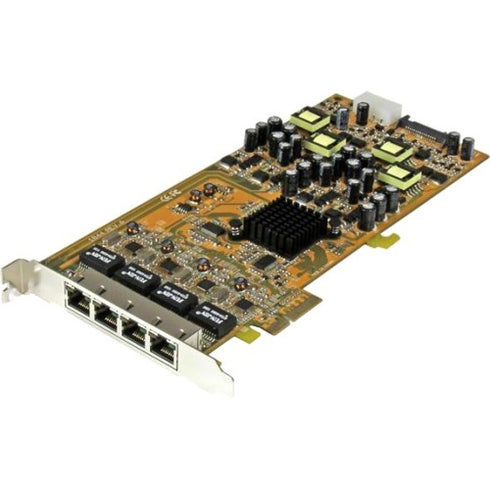 StarTech.com 4 Port Gigabit Power over Ethernet PCIe Network Card - PSE - PoE PCI Express NIC