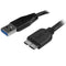 StarTech.com 3m (10ft) Slim SuperSpeed USB 3.0 A to Micro B Cable - M-M