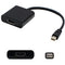AddOn 8in Microsoft Q7X-00018 Compatible Mini-DisplayPort Male to HDMI Female Black Adapter Cable