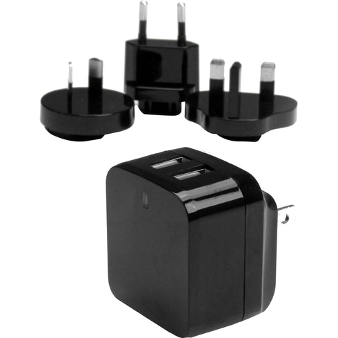 StarTech.com Dual Port USB Wall Charger - High Power (17 Watt - 3.4 Amp) - Travel Charger (International)