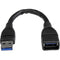 StarTech.com 6in Black USB 3.0 Extension Adapter Cable A to A - M-F