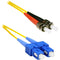 ENET 5M SC-ST Duplex Single-mode 9-125 OS1 or Better Yellow Fiber Patch Cable 5 meter SC-ST Individually Tested