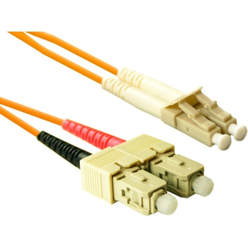 ENET 2M SC-LC Duplex Multimode 50-125 OM2 or Better Orange Fiber Patch Cable 2 meter SC-LC Individually Tested