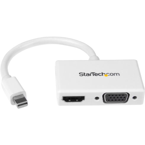 StarTech.com Travel A-V Adapter - 2-in-1 Mini DisplayPort to HDMI or VGA Converter - White
