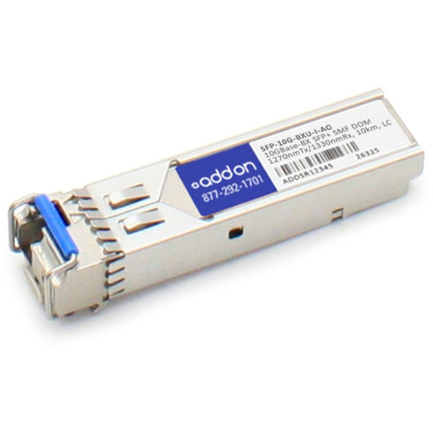 AddOn Cisco SFP-10G-BXU-I Compatible TAA Compliant 10GBase-BX SFP+ Transceiver (SMF, 1270nmTx-1330nmRx, 10km, LC, DOM)
