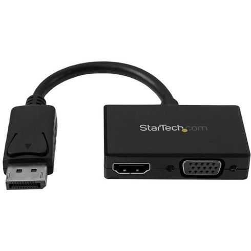 StarTech.com Travel A-V Adapter: 2-in-1 DisplayPort to HDMI or VGA