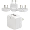 StarTech.com Travel USB Wall Charger - 2 Port - White - Universal Travel Adapter - International Power Adapter - USB Charger
