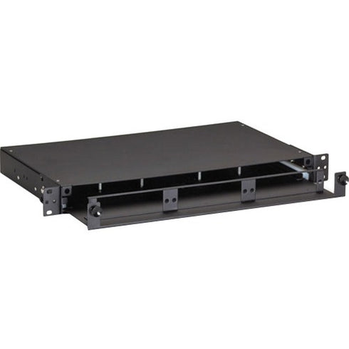 Black Box Rackmount Fiber Shelf with Pull-Out Tray - 1U
