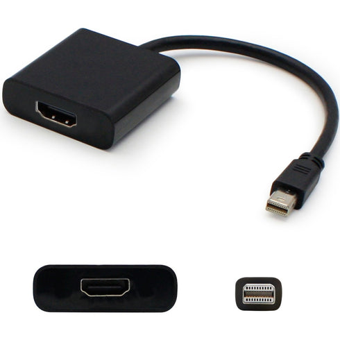 AddOn 5-Pack of 8in Lenovo 0A36536 Compatible Mini-DisplayPort Male to VGA Female Black Adapter Cables with Support for Intel Thunderbolt?