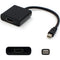 AddOn 5-Pack of 8in Lenovo 0A36536 Compatible Mini-DisplayPort Male to VGA Female Black Adapter Cables with Support for Intel Thunderbolt?