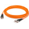 AddOn 2m ST (Male) to ST (Male) Orange OM1 Duplex Fiber OFNR (Riser-Rated) Patch Cable
