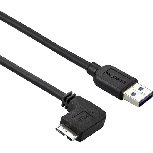 StarTech.com 2m 6 ft Slim Micro USB 3.0 Cable - M-M - USB 3.0 A to Left-Angle Micro USB - USB 3.1 Gen 1 (5 Gbps)
