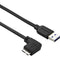 StarTech.com 2m 6 ft Slim Micro USB 3.0 Cable - M-M - USB 3.0 A to Left-Angle Micro USB - USB 3.1 Gen 1 (5 Gbps)
