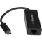 StarTech.com USB C to Gigabit Ethernet Adapter - Thunderbolt 3 - 10-100-1000Mbps - Black