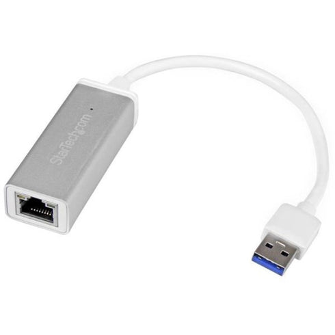 StarTech.com USB 3.0 to Gigabit Network Adapter - Silver - Sleek Aluminum Design Ideal for MacBook; Chromebook or Tablet