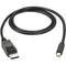 Black Box Mini DisplayPort to DisplayPort Cable, MM, 10-ft. (3.0-m)