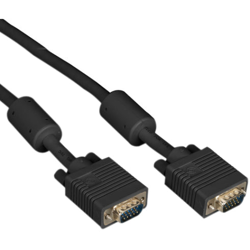 Black Box VGA Video Cable with Ferrite Core, Black, Male-Male, 5-ft. (1.5-m)