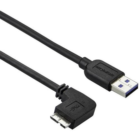 StarTech.com 0.5m 20in Slim Micro USB 3.0 Cable - M-M - USB 3.0 A to Left-Angle Micro USB - USB 3.1 Gen 1 (5 Gbps)