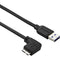 StarTech.com 0.5m 20in Slim Micro USB 3.0 Cable - M-M - USB 3.0 A to Left-Angle Micro USB - USB 3.1 Gen 1 (5 Gbps)