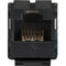 Black Box GigaTrue2 CAT6 Keystone Jack - Unshielded, 110 Punchdown Type, TAA, Black