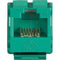 Black Box GigaTrue2 CAT6 Keystone Jack - Unshielded, 110 Punchdown Type, TAA, Green