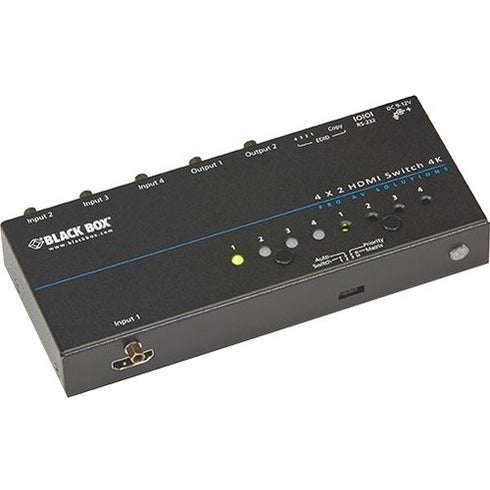 Black Box 4K HDMI Matrix Switch - 4 x 2