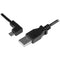 StarTech.com 2m 6 ft Left Angle Micro-USB Charge-and-Sync Cable M-M - USB 2.0 A to Micro-USB - 24 AWG