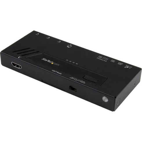 StarTech.com 4-Port HDMI Automatic Video Switch - 4K 2x1 HDMI Switch with Fast Switching, Auto-sensing and Serial Control