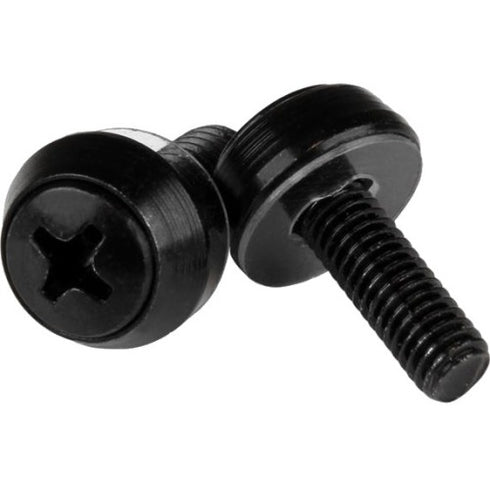 StarTech.com M5 x 12mm - Screws - 50 Pack, Black - M5 Mounting Screws for Server Rack & Cabinet