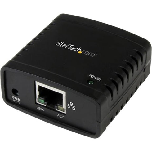 StarTech.com 10-100Mbps Ethernet to USB 2.0 Network LPR Print Server - USB Print Server with 10Base-T-100Base-TX Auto-sensing