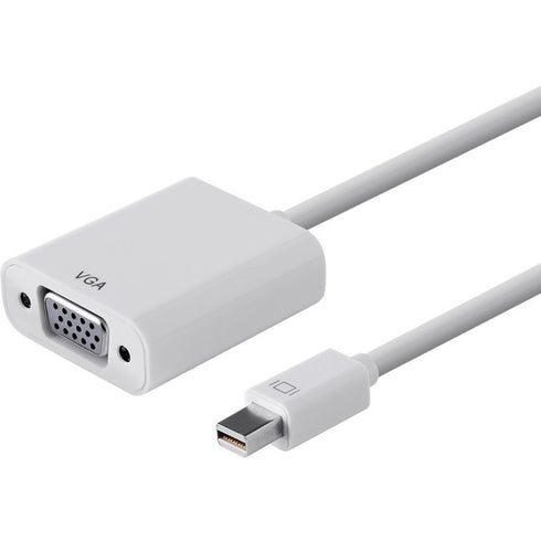 Monoprice Mini DisplayPort 1.2a - Thunderbolt to VGA Active Adapter, White