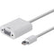 Monoprice Mini DisplayPort 1.2a - Thunderbolt to VGA Active Adapter, White
