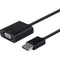 Monoprice DisplayPort 1.2a to VGA Active Adapter, Black