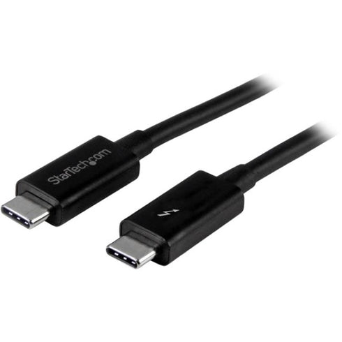 StarTech.com Thunderbolt 3 Cable - 6 ft - 2m - 4K 60Hz - 20Gbps - USB C to USB C Cable - Thunderbolt 3 USB Type C Charger Cable