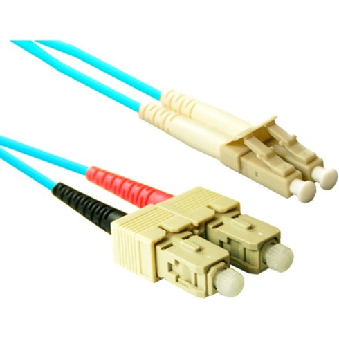ENET 4M SC-LC Duplex Multimode 50-125 10Gb OM3 or Better Aqua Fiber Patch Cable 4 meter SC-LC Individually Tested