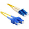 ENET 7M SC-LC Duplex Single-mode 9-125 OS1 or Better Yellow Fiber Patch Cable 7 meter SC-LC Individually Tested